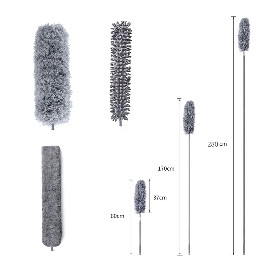 Plumero Extensible de Microfibra 3 Cabezales