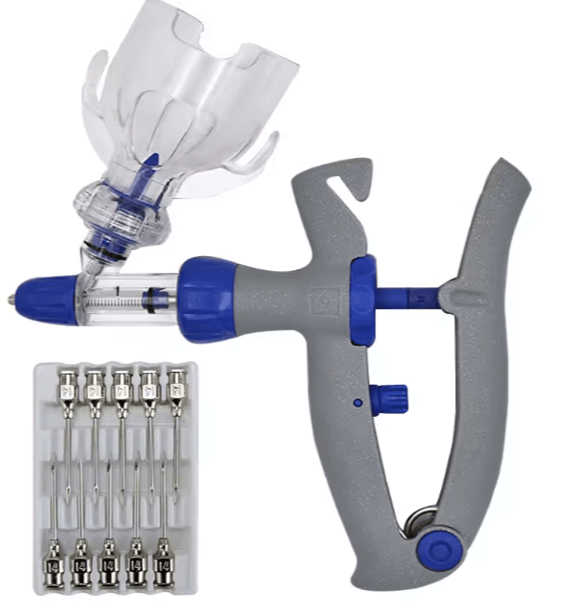 Jeringa veterinaria automática recargable