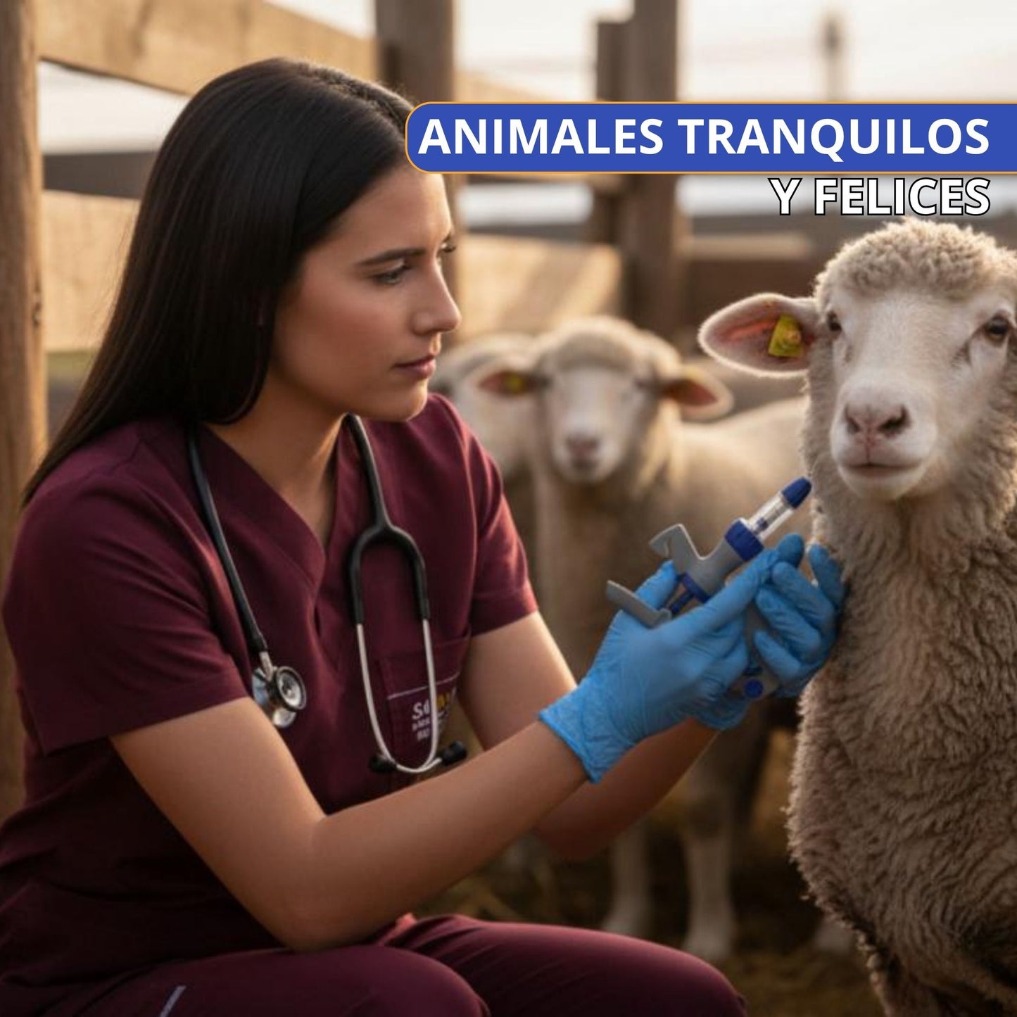 Jeringa veterinaria automática recargable