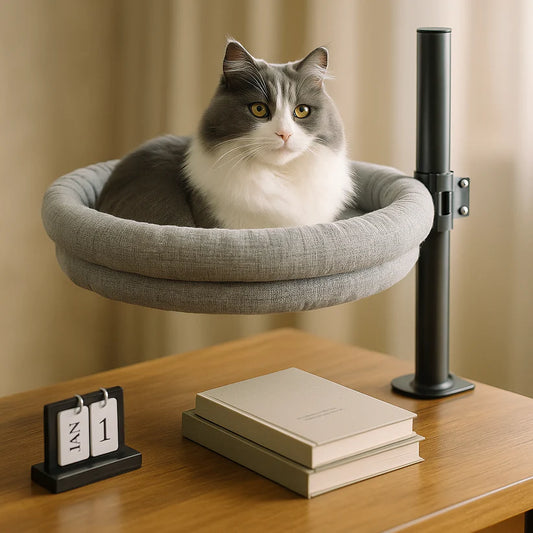 CatNap Elite™ | Cama de Escritorio para Gatos